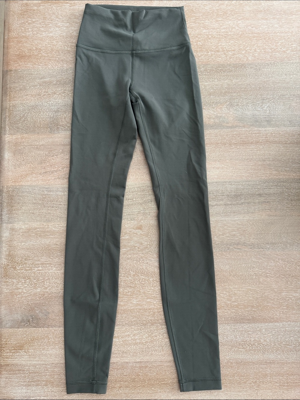 lululemon athletica Wunder Train High-Rise Leggings in Olive Green